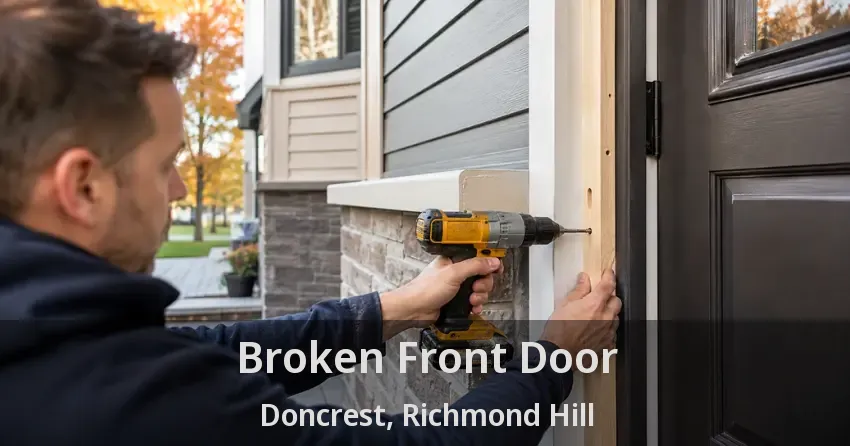 Broken Front Door Doncrest, Richmond Hill - ON