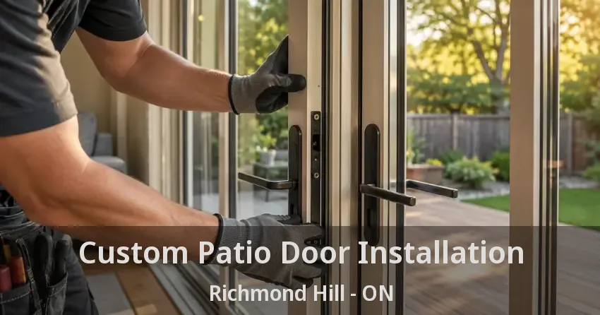 Custom Patio Door Installation Richmond Hill - ON