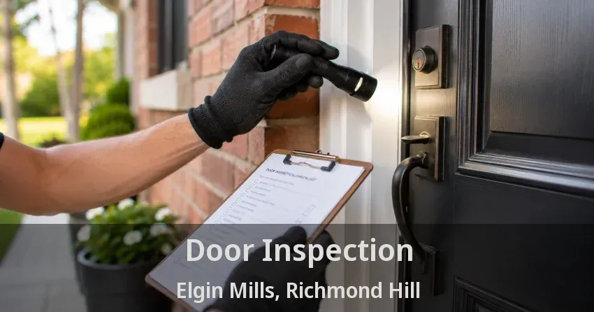 Door Inspection Elgin Mills, Richmond Hill - ON