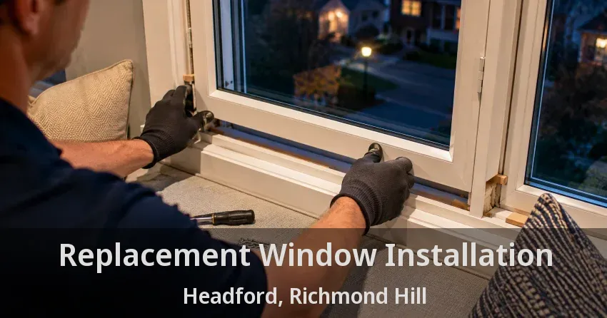 Replacement Window Installation Headford, Richmond Hill - ON