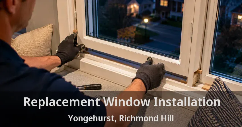 Replacement Window Installation Yongehurst, Richmond Hill - ON