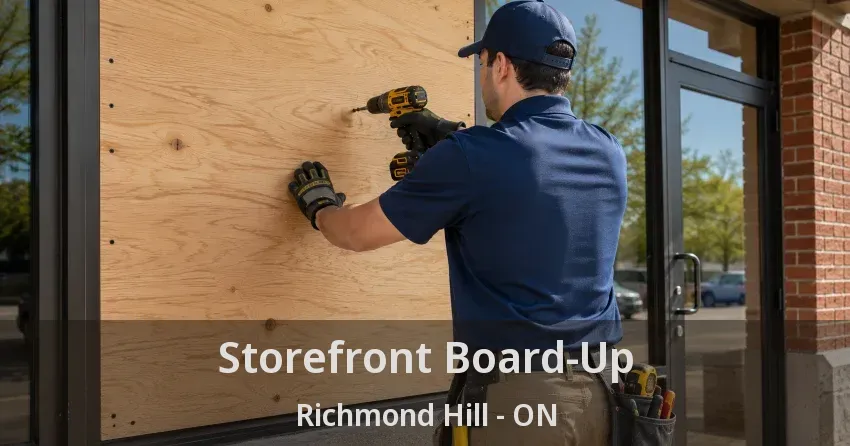 Storefront Board-Up Richmond Hill - ON
