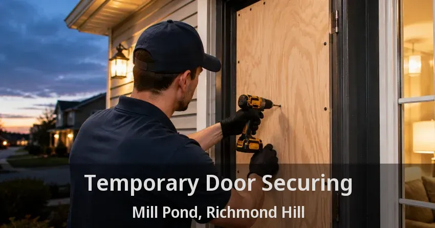 Temporary Door Securing Mill Pond, Richmond Hill - ON