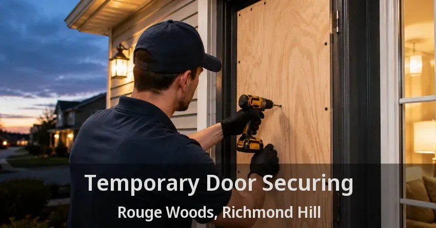 Temporary Door Securing Rouge Woods, Richmond Hill - ON