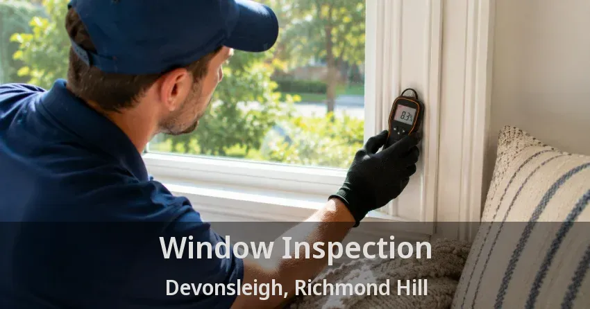 Window Inspection Devonsleigh, Richmond Hill - ON