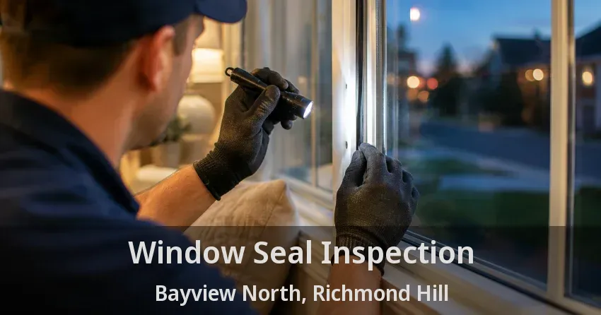 Window Seal Inspection Bayview North, Richmond Hill - ON
