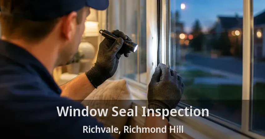 Window Seal Inspection Richvale, Richmond Hill - ON
