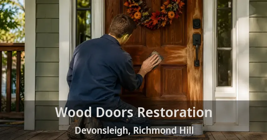 Wood Doors Restoration Devonsleigh, Richmond Hill - ON