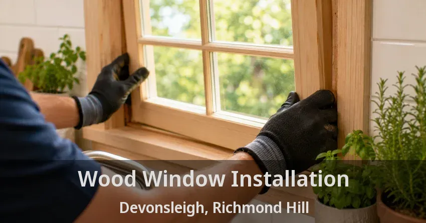 Wood Window Installation Devonsleigh, Richmond Hill - ON