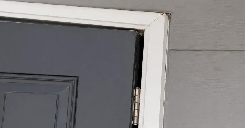 technician tightening a loose door hinge in Crosby, Richmond Hill