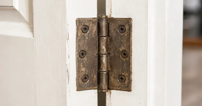 technician adjusting a sagging door hinge in Rouge Woods, Richmond Hill